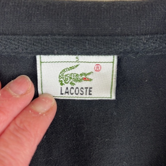 LACOSTE Navy Shorts  Sleeve Polo Shirt - Picture 5 of 10